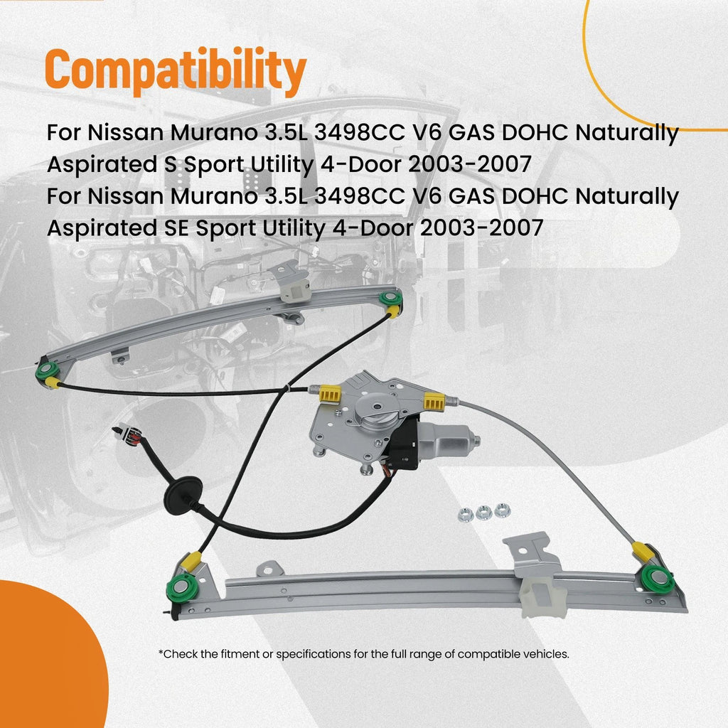 Left Window Lifter with Motor for Nissan Murano (2003-2007)