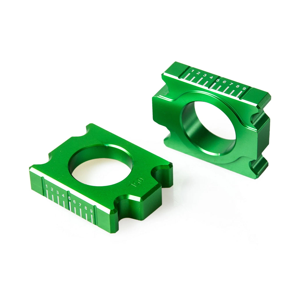Rear Axle Blocks Chain Adjuster for Kawasaki KX125 KX250 KX250F (2003–2016)