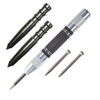 5 Piece Manual Center Punch Set with Spring Loaded Mechanism for Wood & Metal