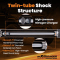 2X Front Lift Shock Absorber for Jeep Gladiator JT (2020–2025) 0-2.5"