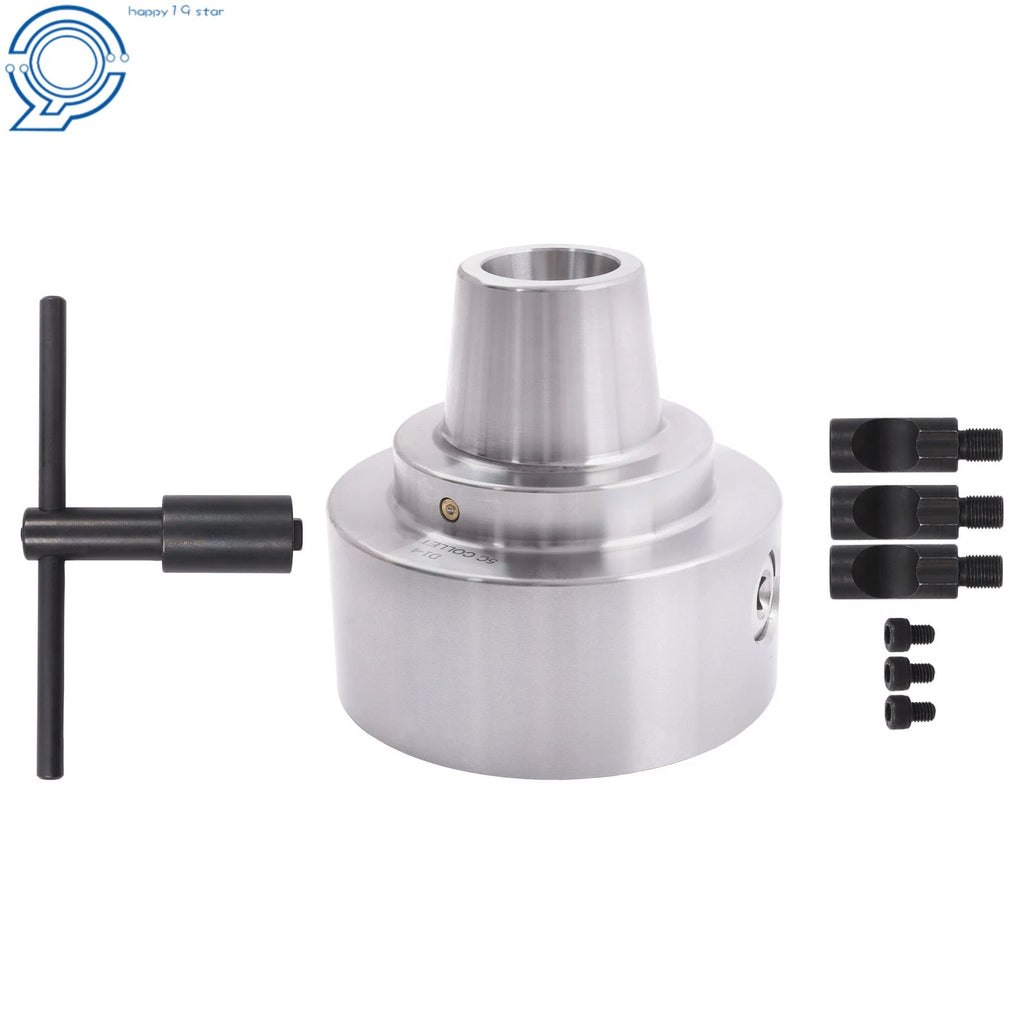 D1-4 Mount Collet Chuck 5C 5-C Adjustable Low Runout for Engine Lathe