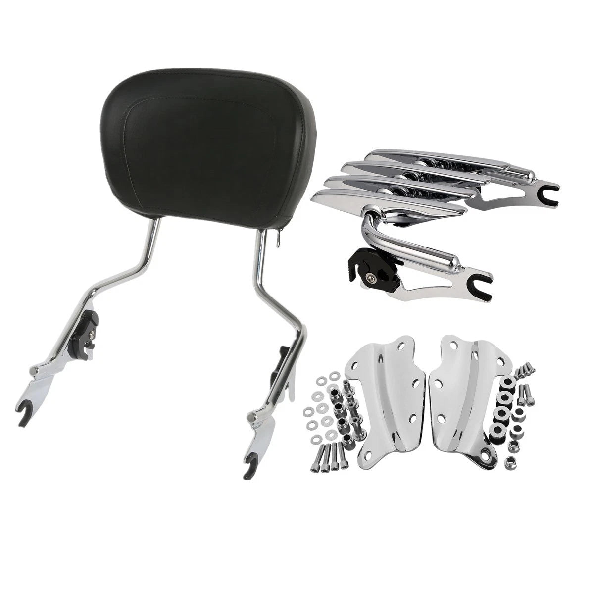 Sissy Bar Pad for Harley Touring (2009–2013) - Stealth Luggage Rack Dock Hardware