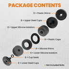 Silicone Body Mount Bushings Kit for Ford Super Duty F-250 (2008–2016)