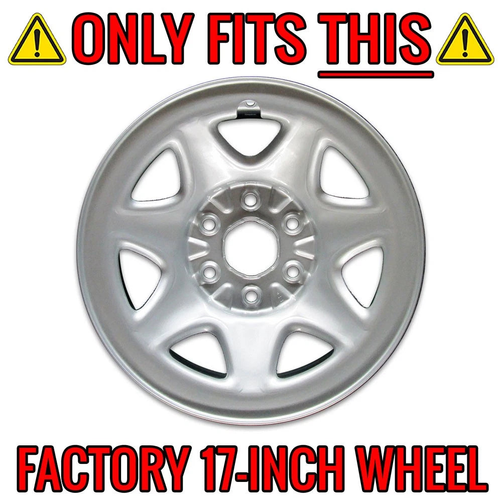 Chrome Wheel Skins Set of 4 for 2015–2017 GMC Yukon (17 inch)