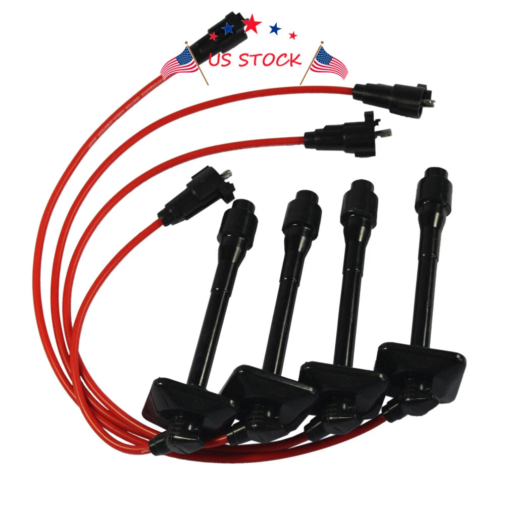Set of 4 Ignition Spark Plug Wires for Toyota Camry Solara RAV4 (1997–2001)