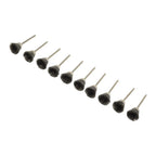 10x Stainless Steel Wire Brush Mini Bowl Shape for Drill (1/8 Shank)
