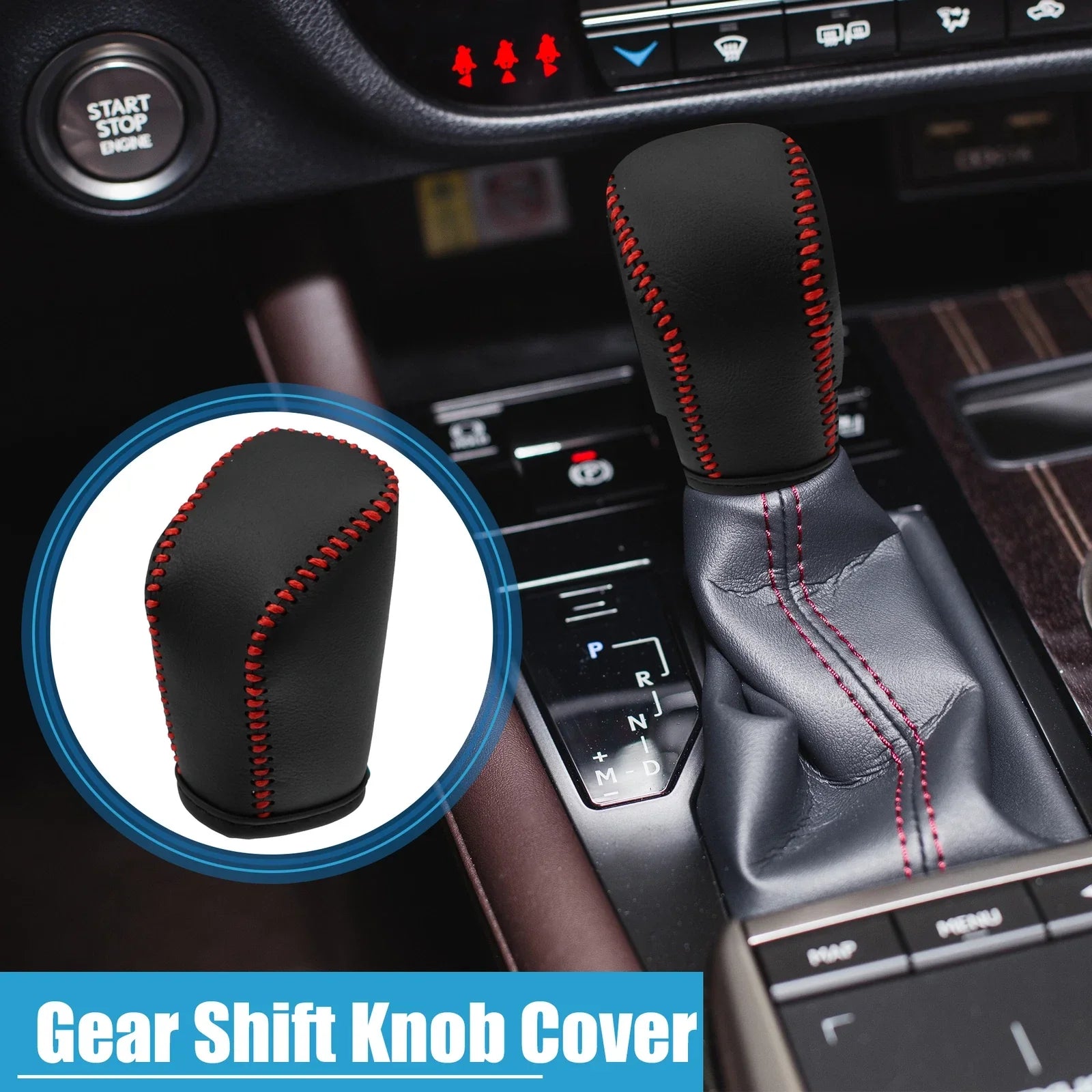 Gear Shift Knob Cover for Lexus ES 300h 350 (2016-2018) - Black Trim