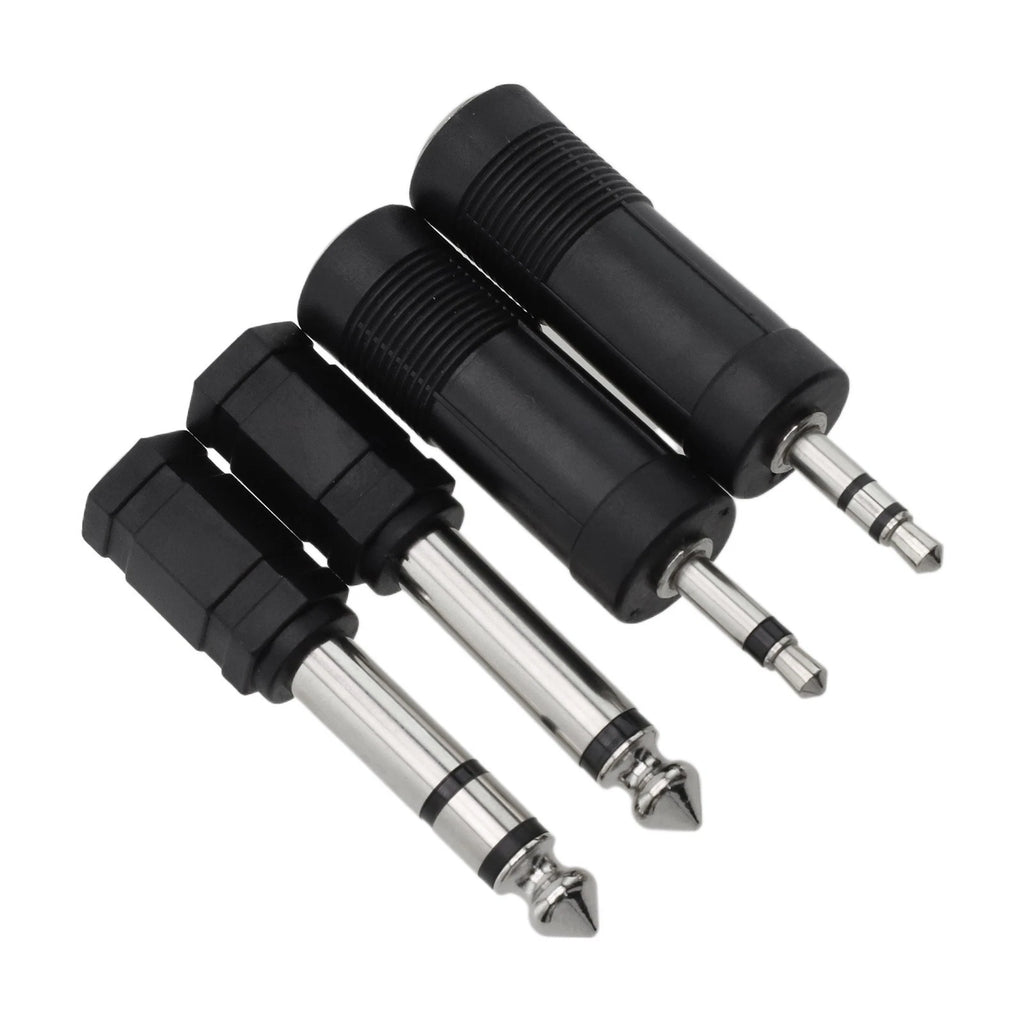 4X Headphone Adaptor Connector 1/4 Inch to 3.5mm/6.35mm Converter