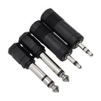 4X Headphone Adaptor Connector 1/4 Inch to 3.5mm/6.35mm Converter
