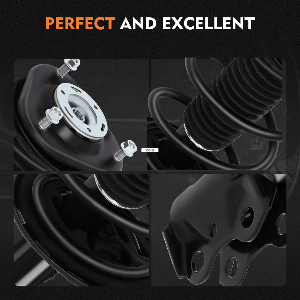 2Pcs Complete Struts Shocks Springs & Mount for Toyota RAV4 (2006–2012)