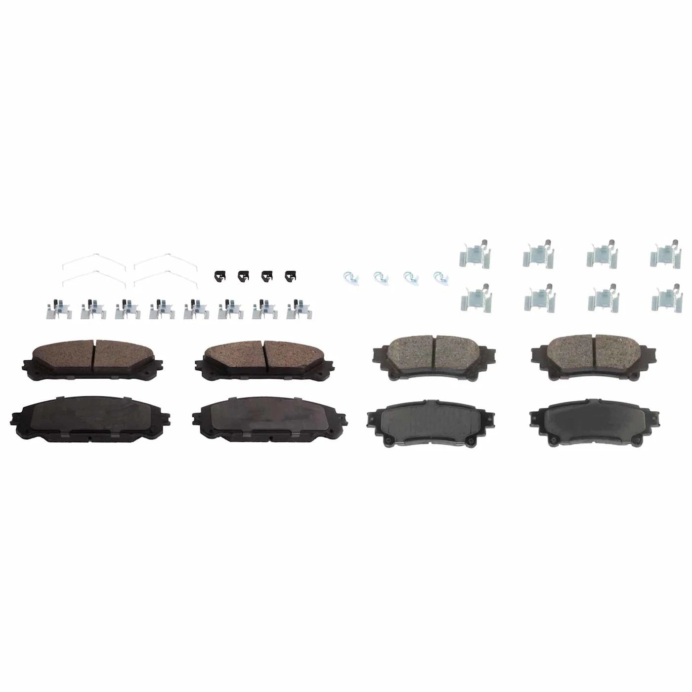 Set of 4 Ceramic Brake Pads for Toyota Highlander (2014–2019)