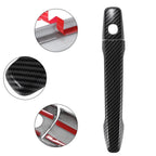 Set of 4 Keyless Holes Door Handle Covers for Mitsubishi  Carbon Fiber