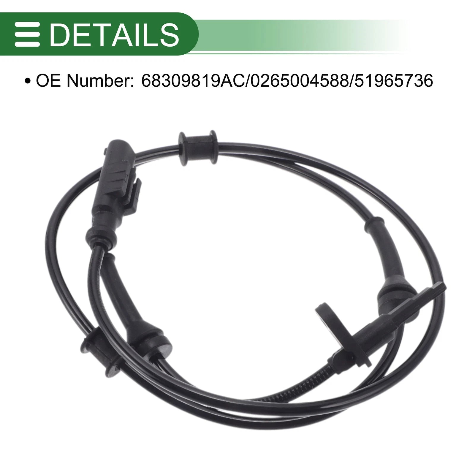 ABS Wheel Speed Sensor No. 68309819AC for Dodge Ram ProMaster 1500 (2014–2023)