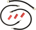 Set of 2 Black Battery Cables for Harley FL ('65–'84) E25-0091B-T6