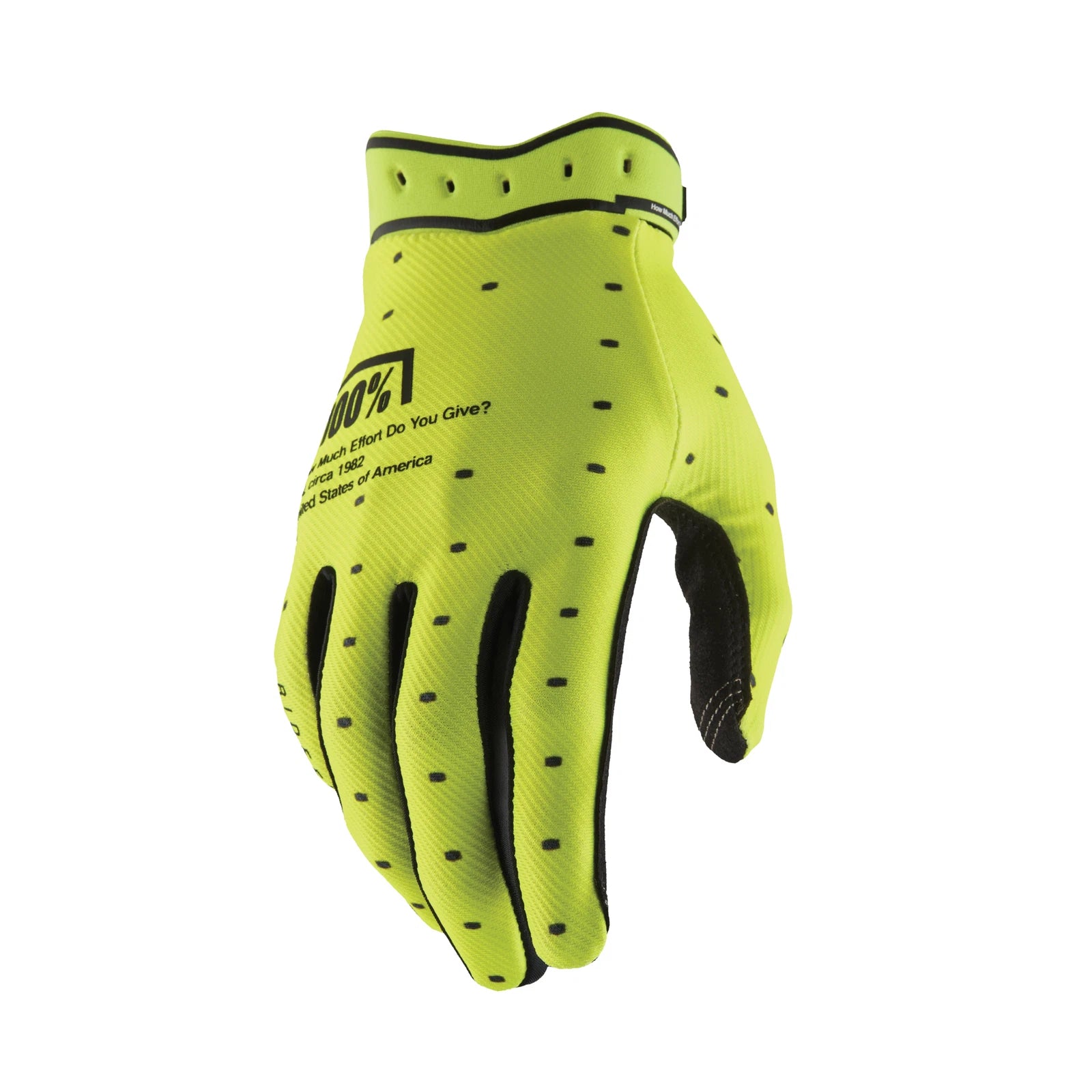 Ridefit Gloves for Offroad MX (10046-00006) - Flo Yellow, Small