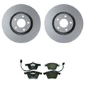 Hella Pagid Front 321mm Rotors & Disc Brake Pad Kit for Audi A6 Quattro