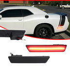 Red LED Bumper Side Marker Lights for Dodge Challenger/Charger