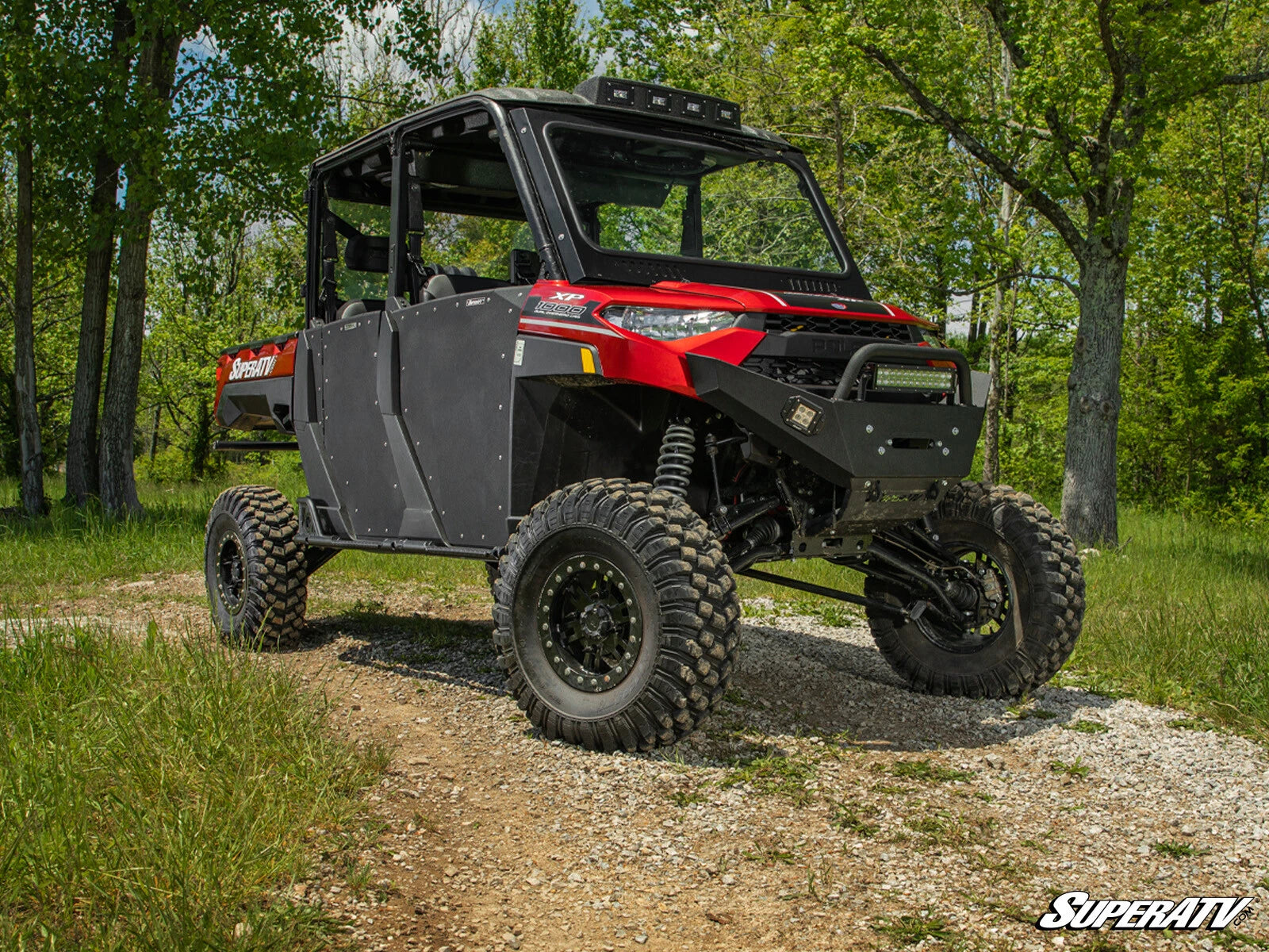 SuperATV Heavy-Duty Nerf Bars for Polaris Ranger XP 1000 Crew (2017–2023)