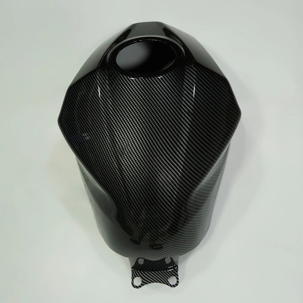 Carbon Fiber Gas Tank Cover for Kawasaki Ninja 400 (2018–2023)