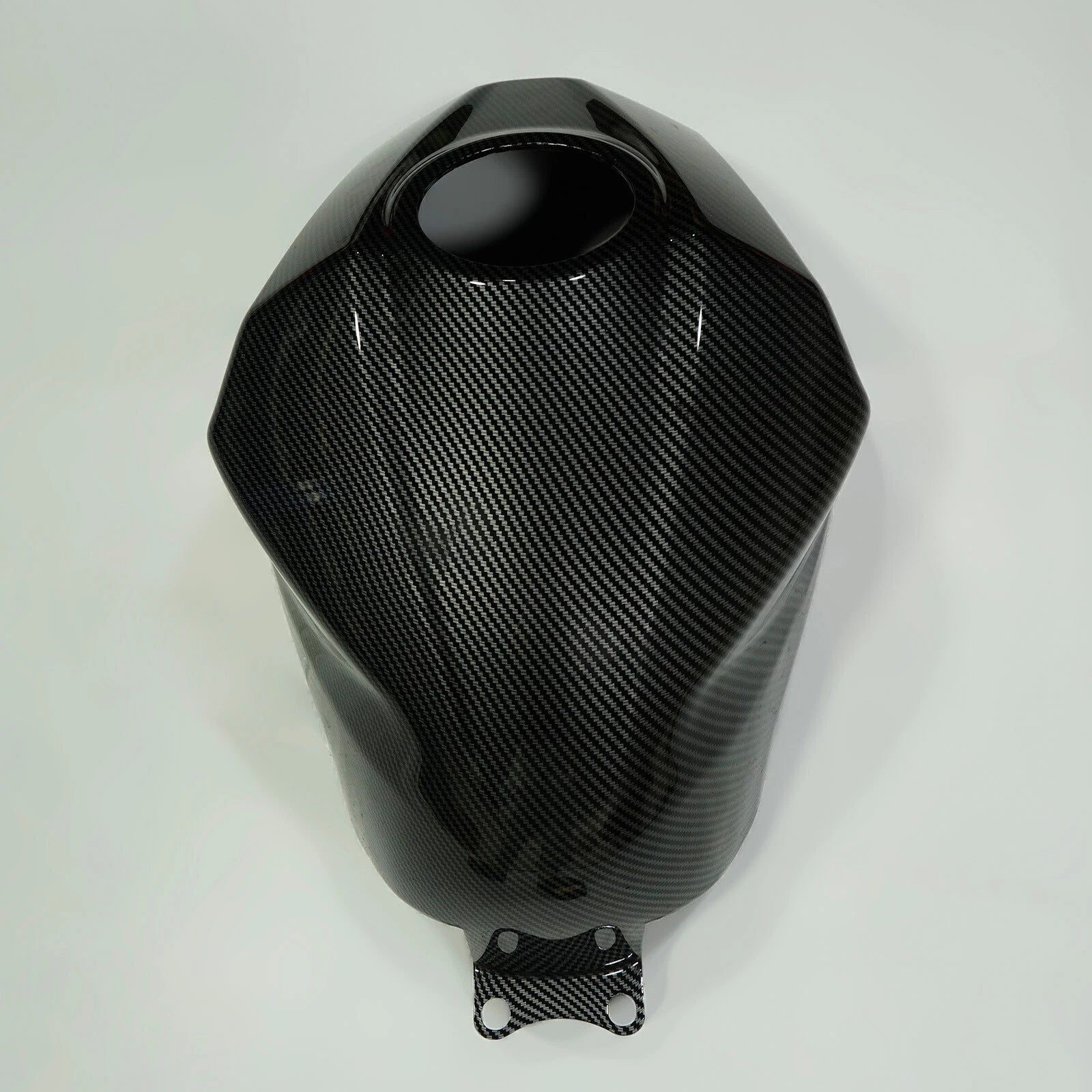 Carbon Fiber Gas Tank Cover for Kawasaki Ninja 400 (2018–2023)