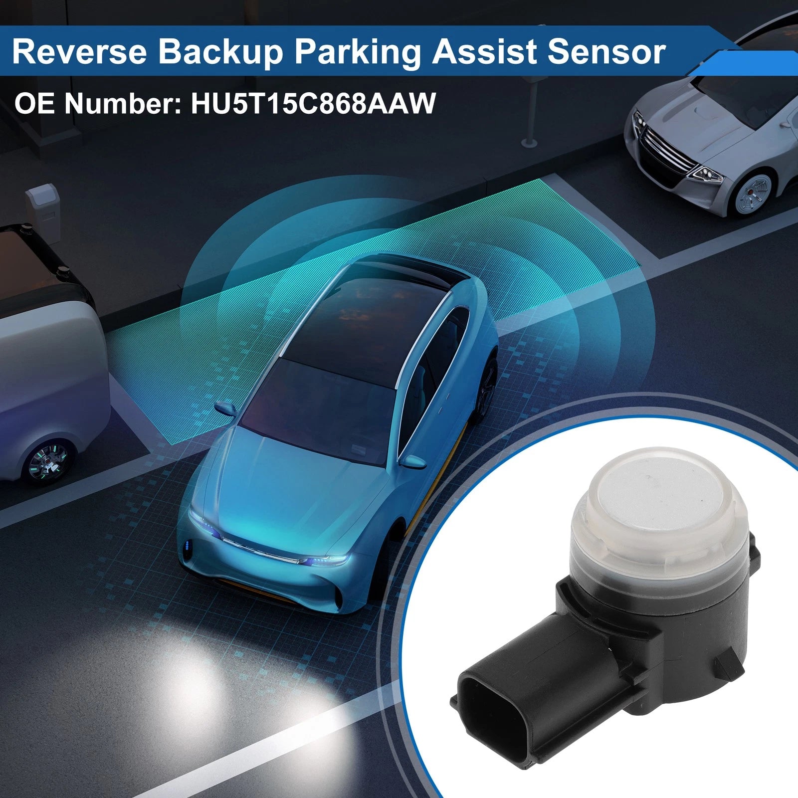 1Pc Reverse Backup Parking Sensor for Ford Edge (2019–2024) No.HU5T15C868AAW