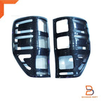 Grey Wildtrak Headlight Taillight Covers Trim for Ford Ranger PX T6 (15-21)
