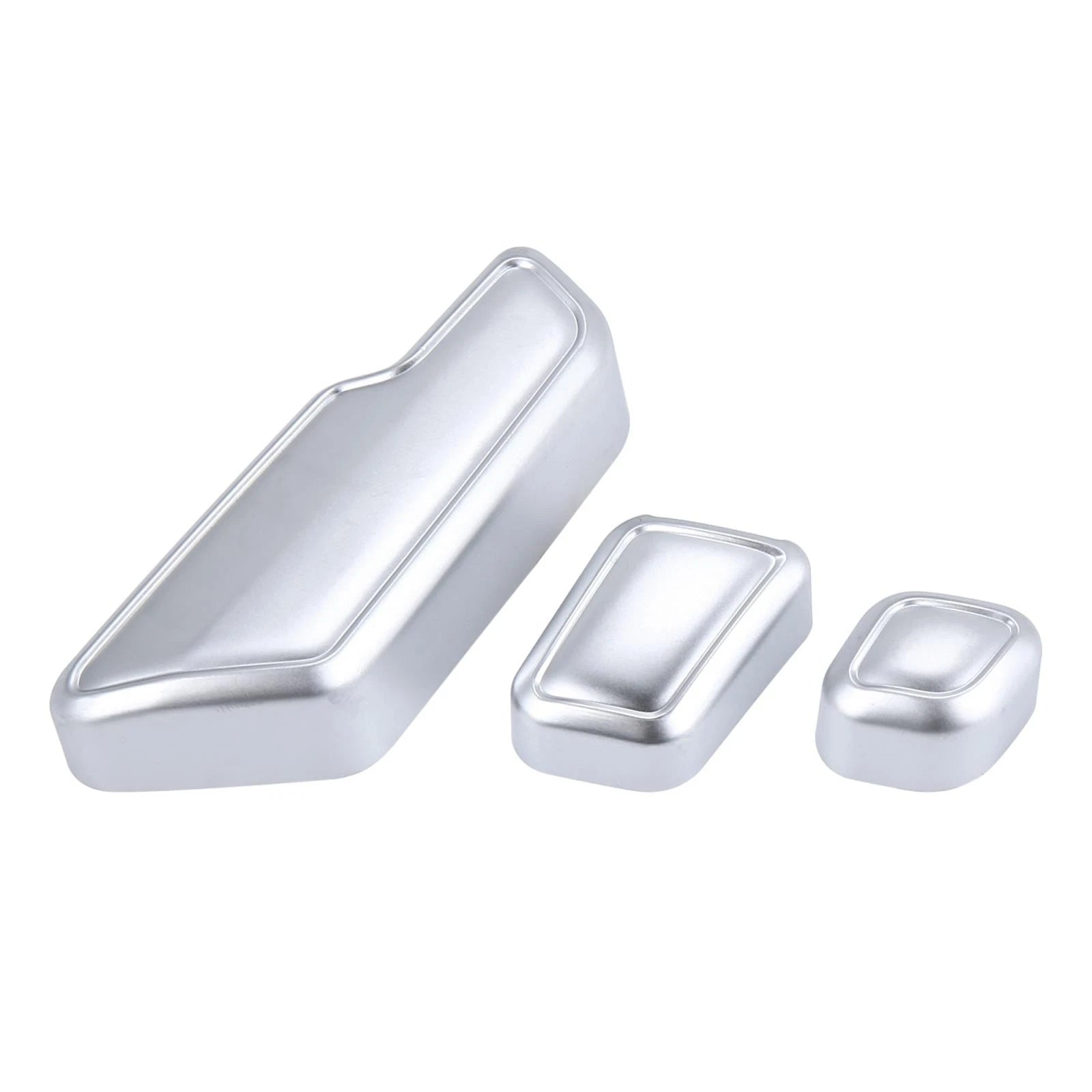 Set of 6 Silver Tone Door Seat Adjust Button Switch Covers for Mercedes Benz B180 (2012–2019)