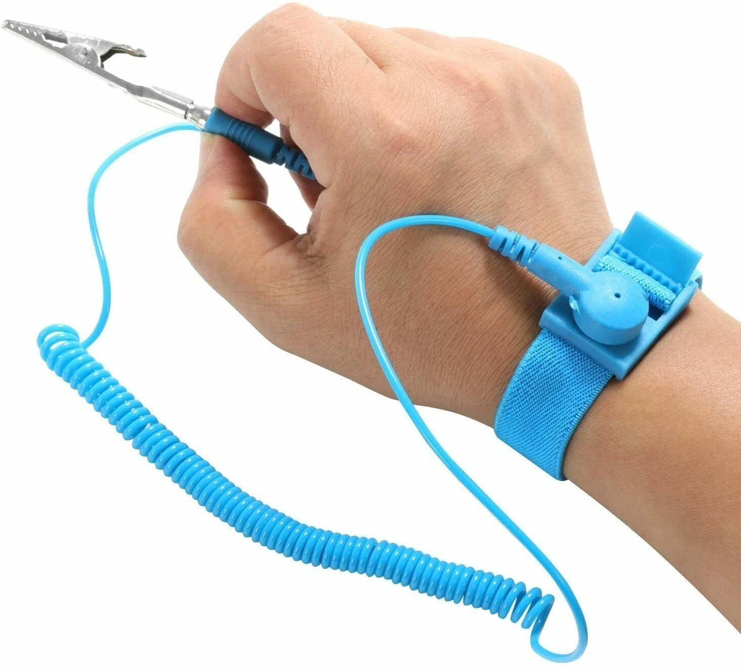Anti-Static Wrist Strap with Removable Clip for Universal Use (1 Pcs)