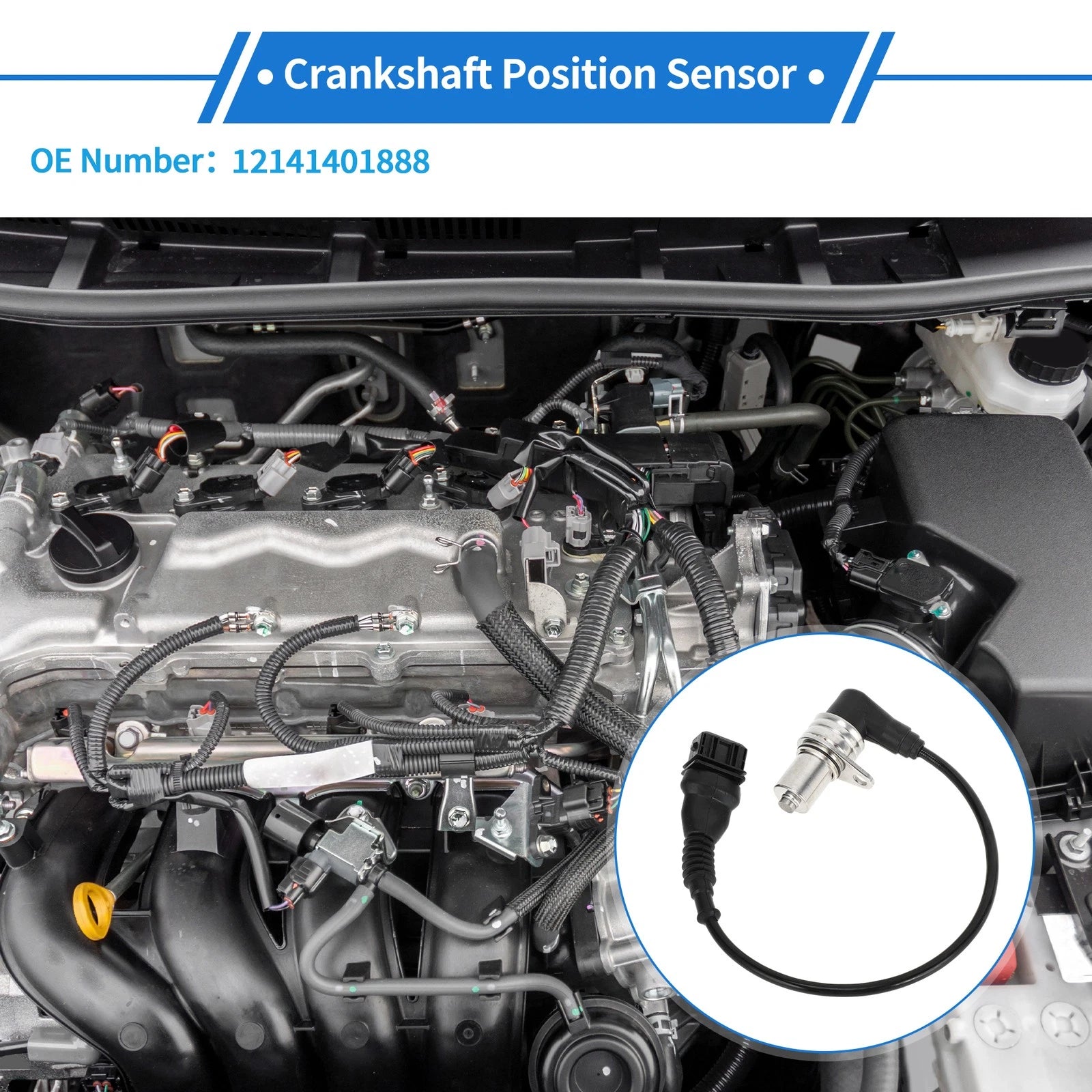 Crankshaft Position Sensor for BMW M3 (1992–1995) No. 12141401888