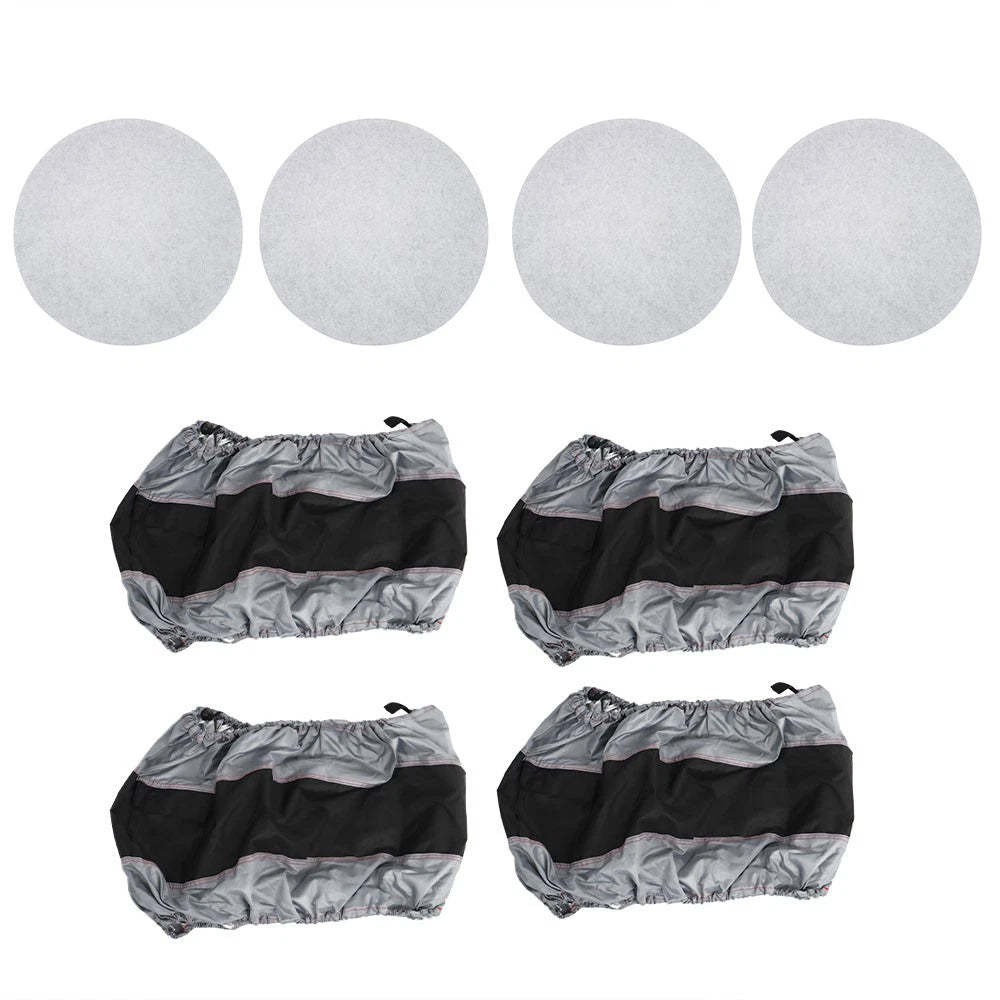 Set of 2 Tyre Bags for Gray 420D and Black 600D