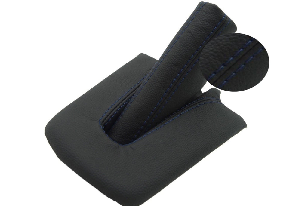 E Brake Shift Boot for BMW M3 Z4 (2003–2008) Blue Stitch Leather Synthetic