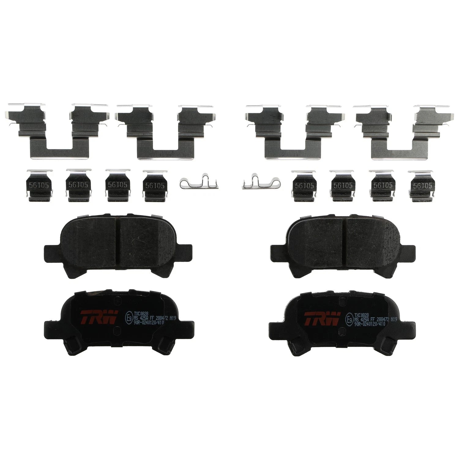 Set of 4 Disc Brake Pads for Toyota Camry (2000–2006)