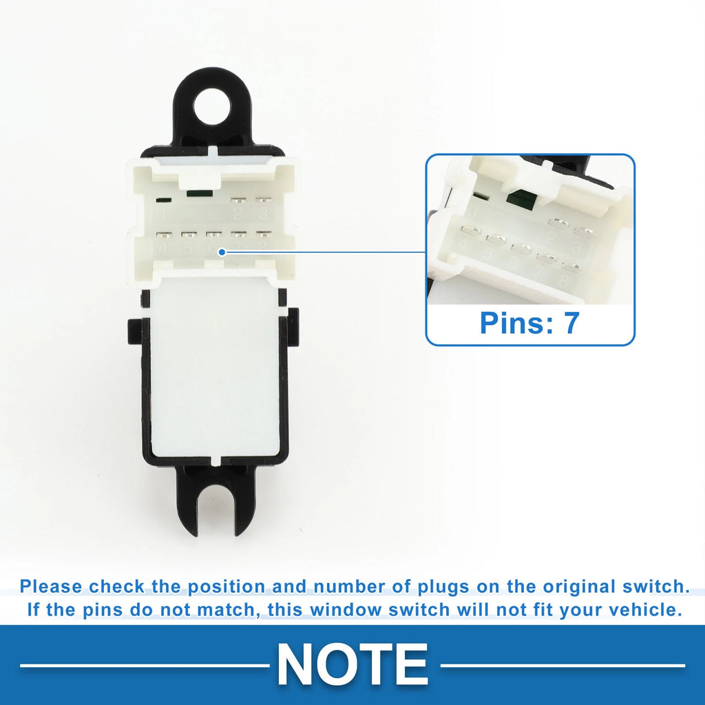 Rear Side Power Window Switch for Nissan Armada (2007–2015) No. 25411ZQ01A