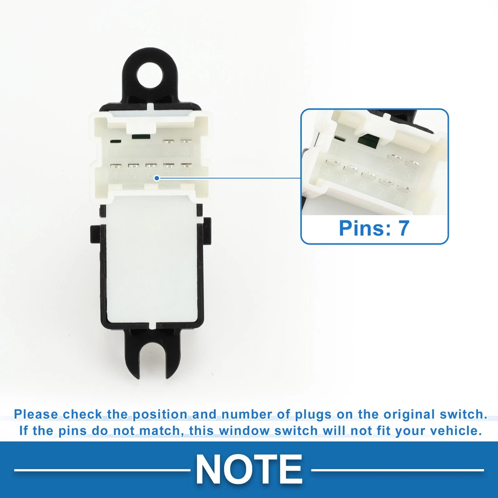 Rear Side Power Window Switch for Nissan Armada (2007–2015) No. 25411ZQ01A