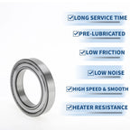 Deep Groove Ball Bearings 6015ZZ for Scooter Skateboard Wheel (P5)