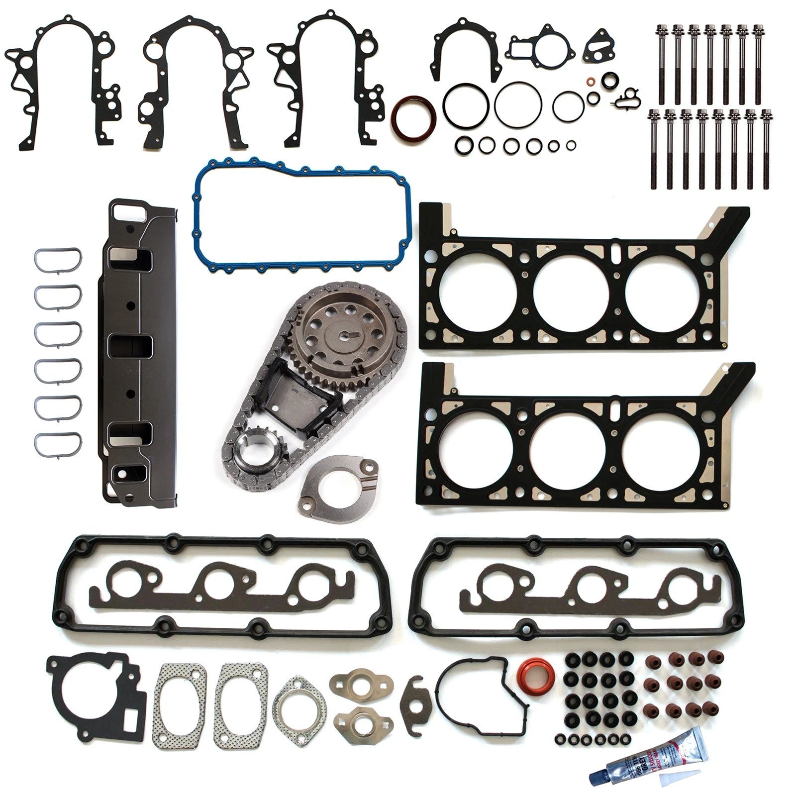 Full Gasket Set Timing Chain Kit for Dodge Caravan (2001–2004) 3.3L