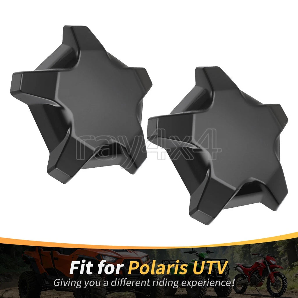 2X Black 5 Lug Rim Wheel Caps 1523842-744 for Polaris RZR Pro R 2022–2024