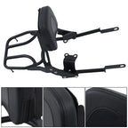 Backrest Sissy Bar with Luggage Rack for Bonneville T100 T120/Black (2016–2024)
