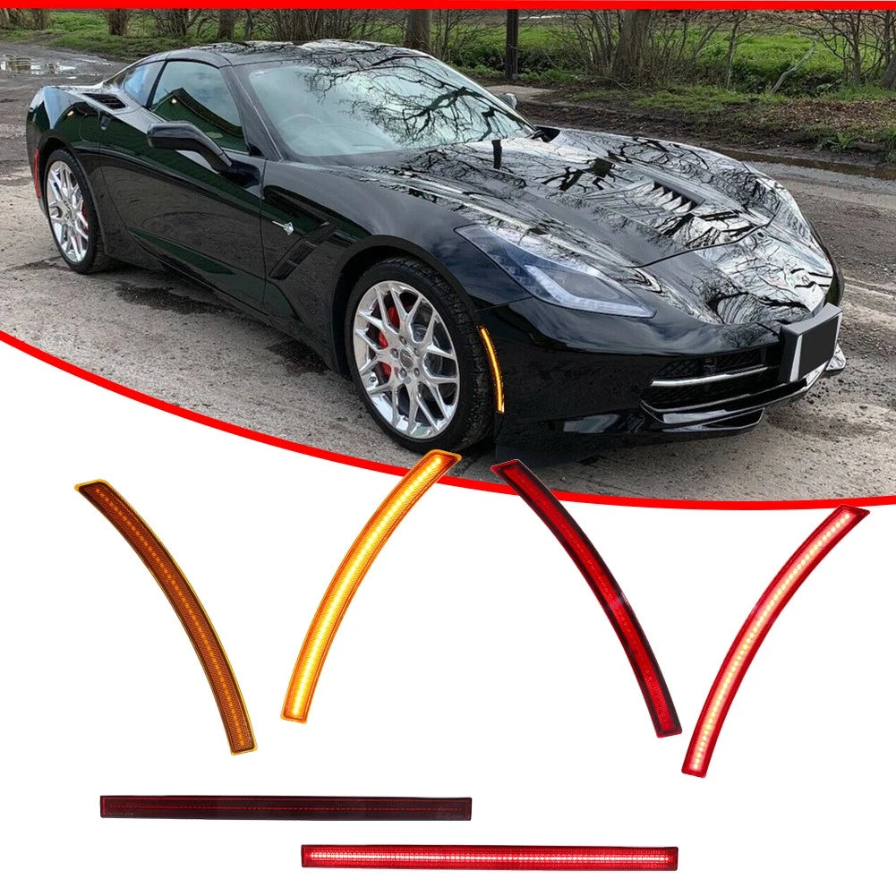 Set of 6 LED Side Marker Lights for Chevy Corvette C7 (2014–2019)