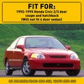 Set of 2 Door Pillar Sash Garnish Trim for Honda Civic 92-95