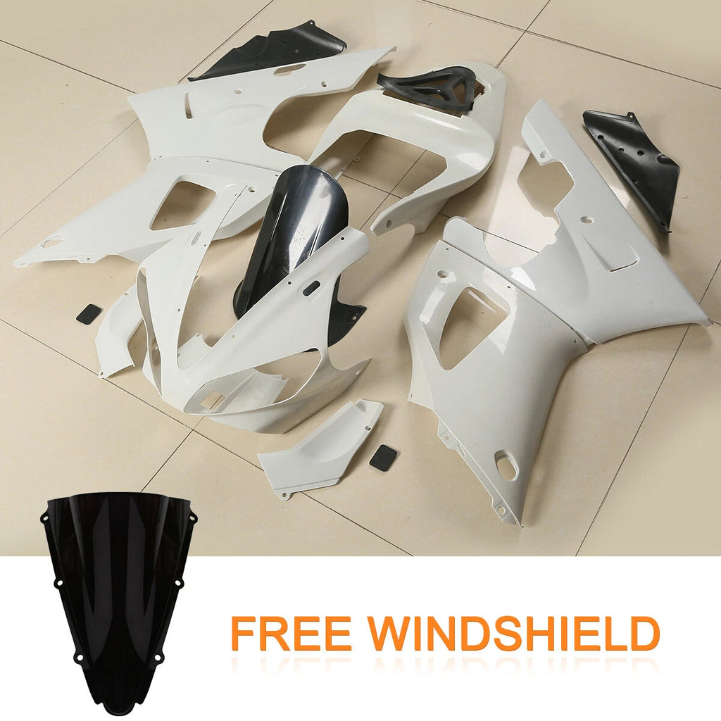 ABS Injection Fairings Kit for Yamaha YZF R1 (2000–2001) Unpainted