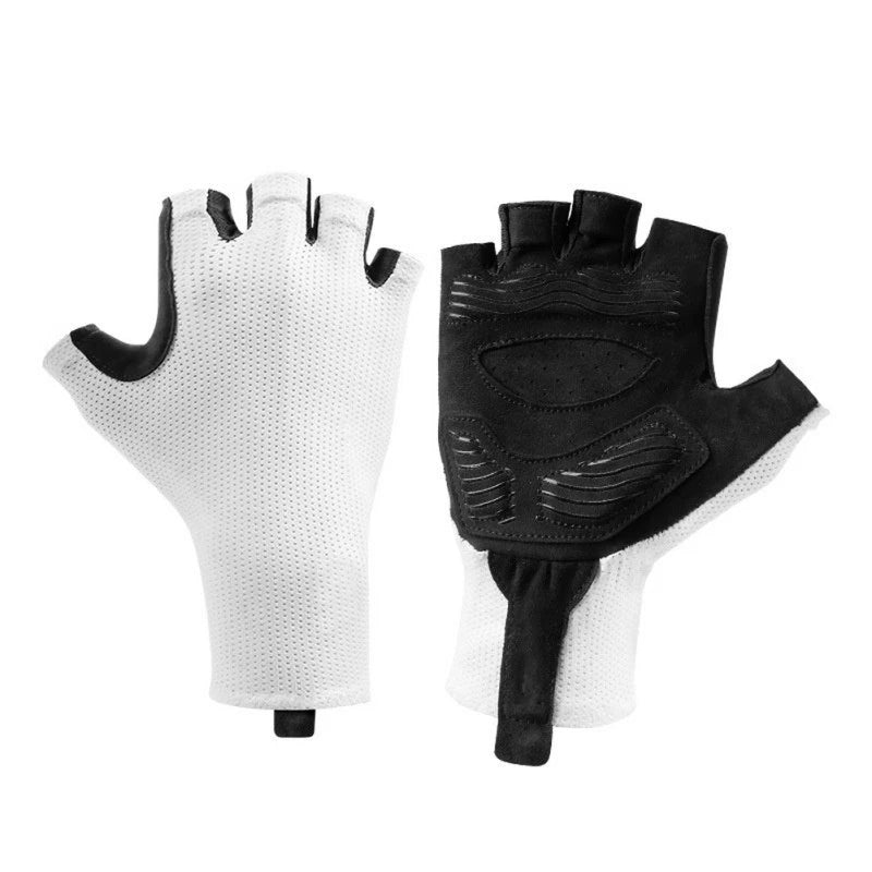 Anti Slip Half Finger Cycling Gloves for Men Women (Breathable, Shockproof)