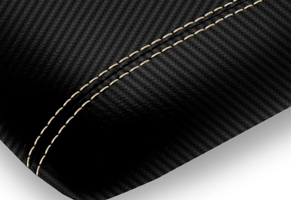 Console Lid Armrest Cover for Ford Expedition (2003–2006) Carbon Fiber