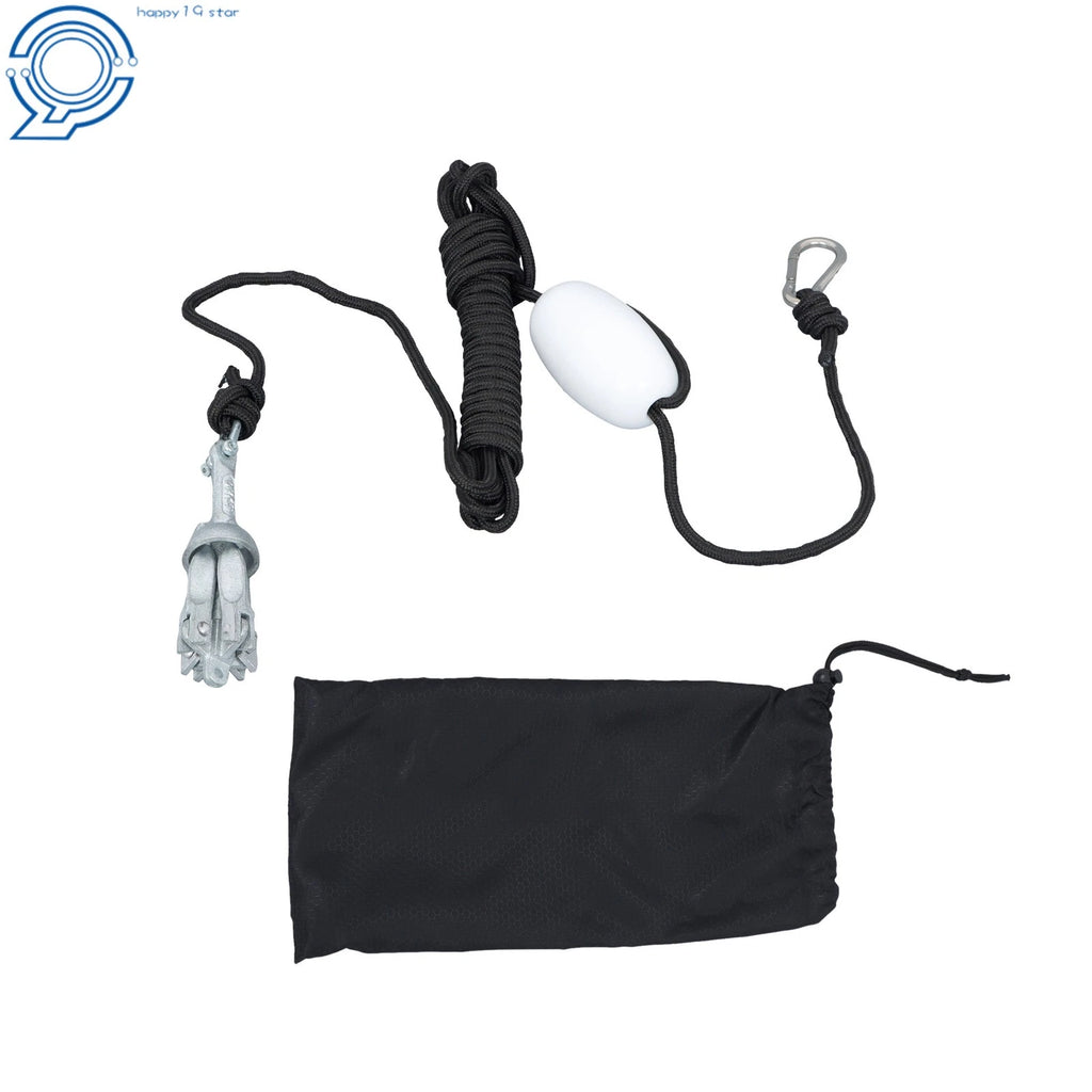 Folding Grapnel Anchor Kit for Kayaks Canoes Paddle Board (Portable, 1.5lb)
