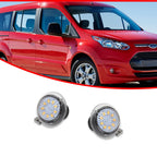 2X Clear Amber LED Side Marker Lights for Ford Transit Connect (2010–2021)