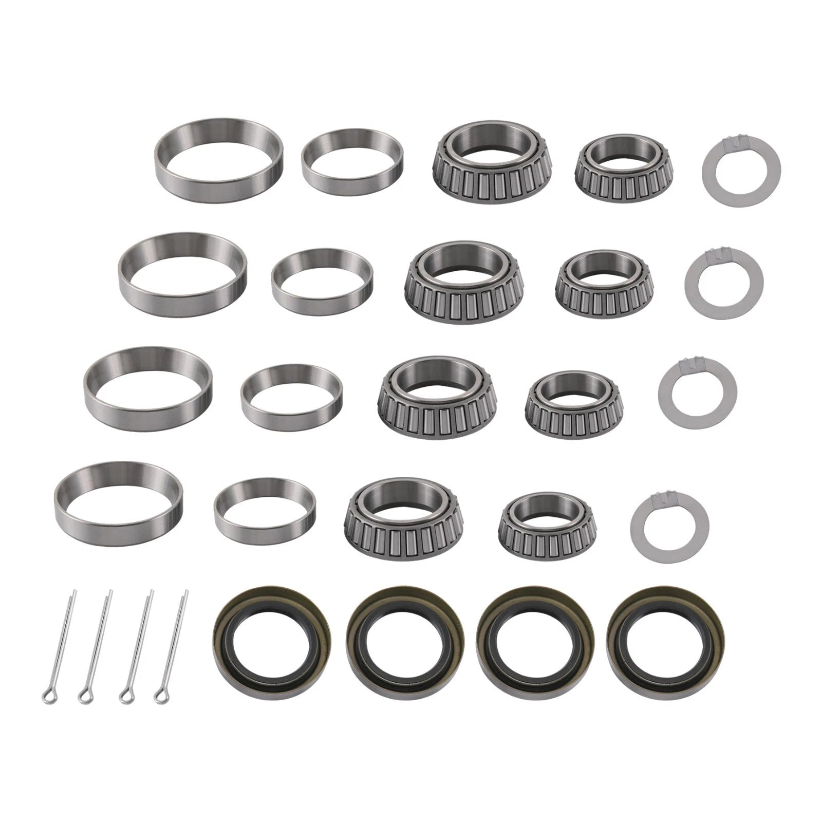 Set of 4 Trailer Wheel Bearings for 3500lb Trailer Axle (L68149, L44649)