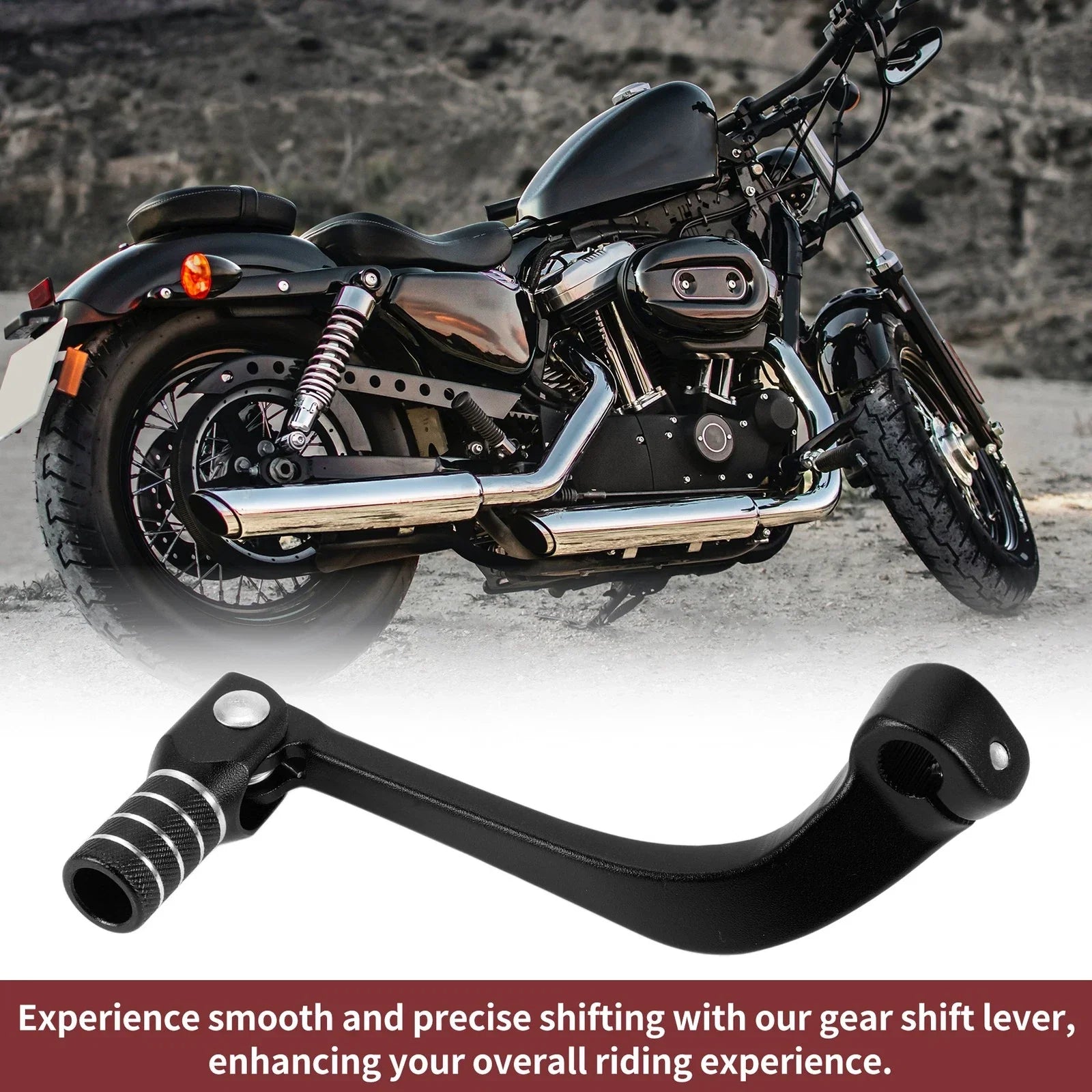 Folding Motorcycle Gear Shifter Lever for Honda CRF110F (2013-2018) Black