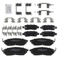 8pcs Brake Pads Set for Infiniti M56 (2011–2013) M35H (2012–2013) w/Hardware