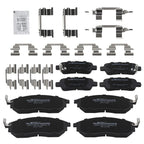 8pcs Brake Pads Set for Infiniti M56 (2011–2013) M35H (2012–2013) w/Hardware
