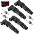 Set of 4 Ignition Coils Iridium Spark Plugs for Suzuki Boulevard C109R M109R (2006–2019)